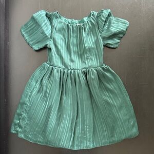 Cat & Jack Shimmering Green Formal Christmas Dress
